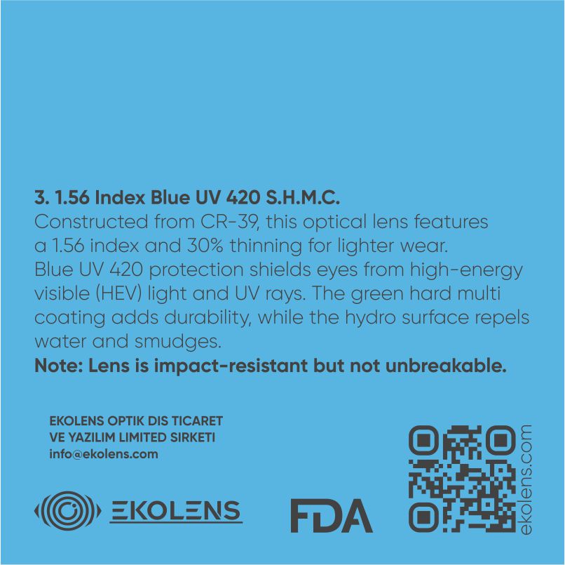 TORA 1,56 SV BLUE S-HMC UV420